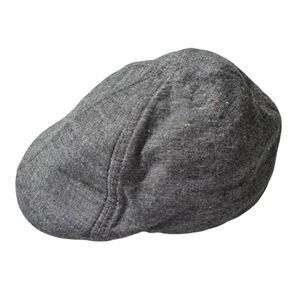 Cotton Flat Cap Cabbie Hat Urban Pipeline Gray L /XL Stretch Fitted Gray EYC